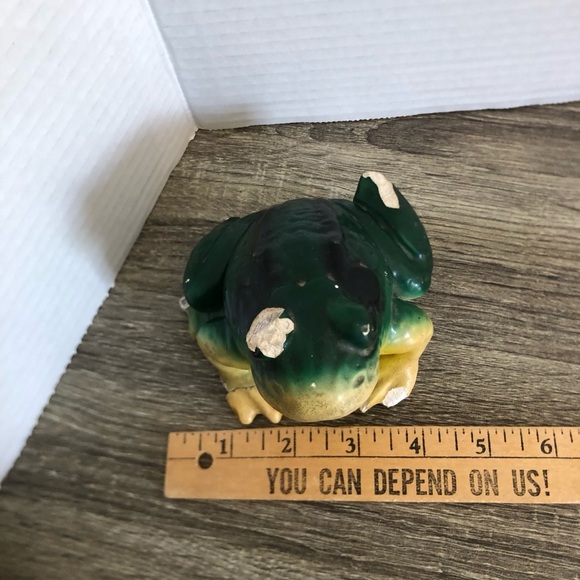 Vtg Chalkware Frog Statue - Picture 8 of 13